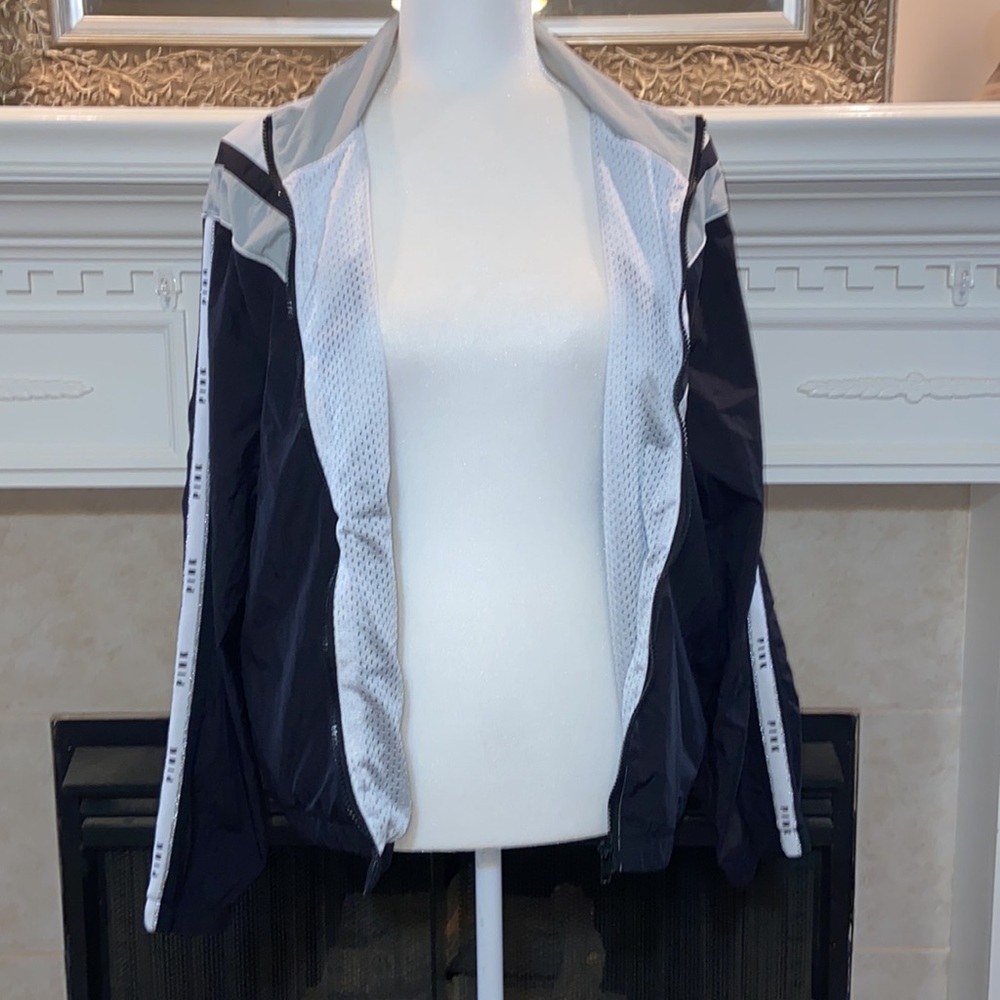 Pink Victoria’s Secret Black and Gray Windbreaker - Picture 6 of 8